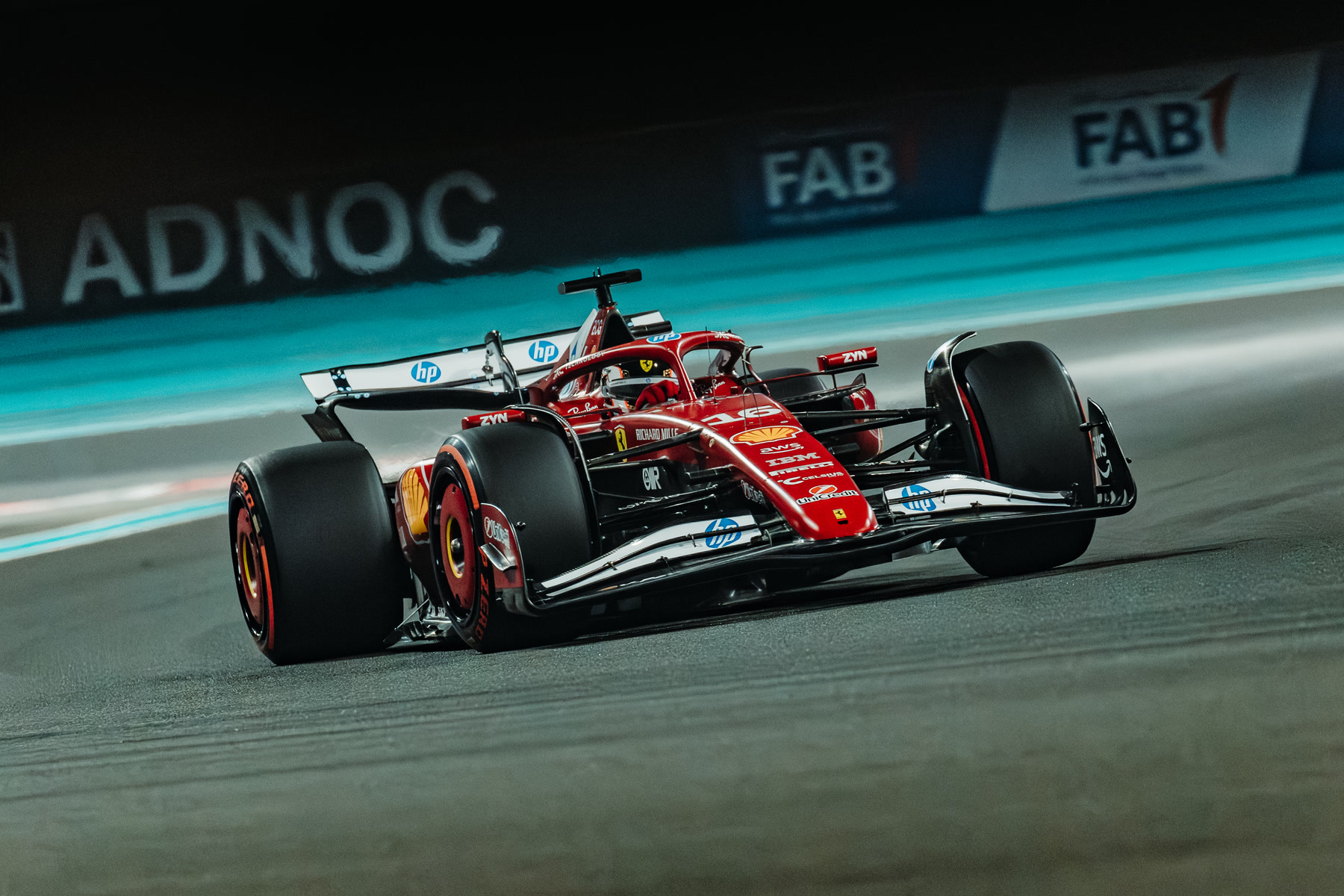 Driver portrait in the pit lane